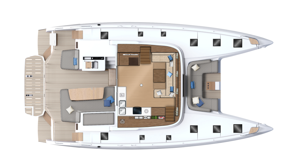 Lagoon 55 – Hauptdeck 4-5 Kabinen